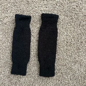 Cozy Black Ballet Leg Warmers